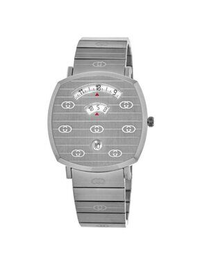 NEW Gucci Grip YA157410 Stainless Steel Watch 38 mm Unisex